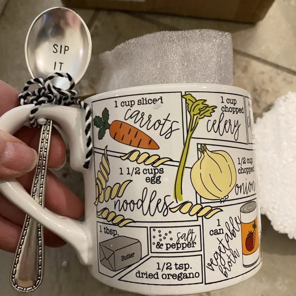 Vegetable Recipe Mug with Spoon - Picture 2 of 6